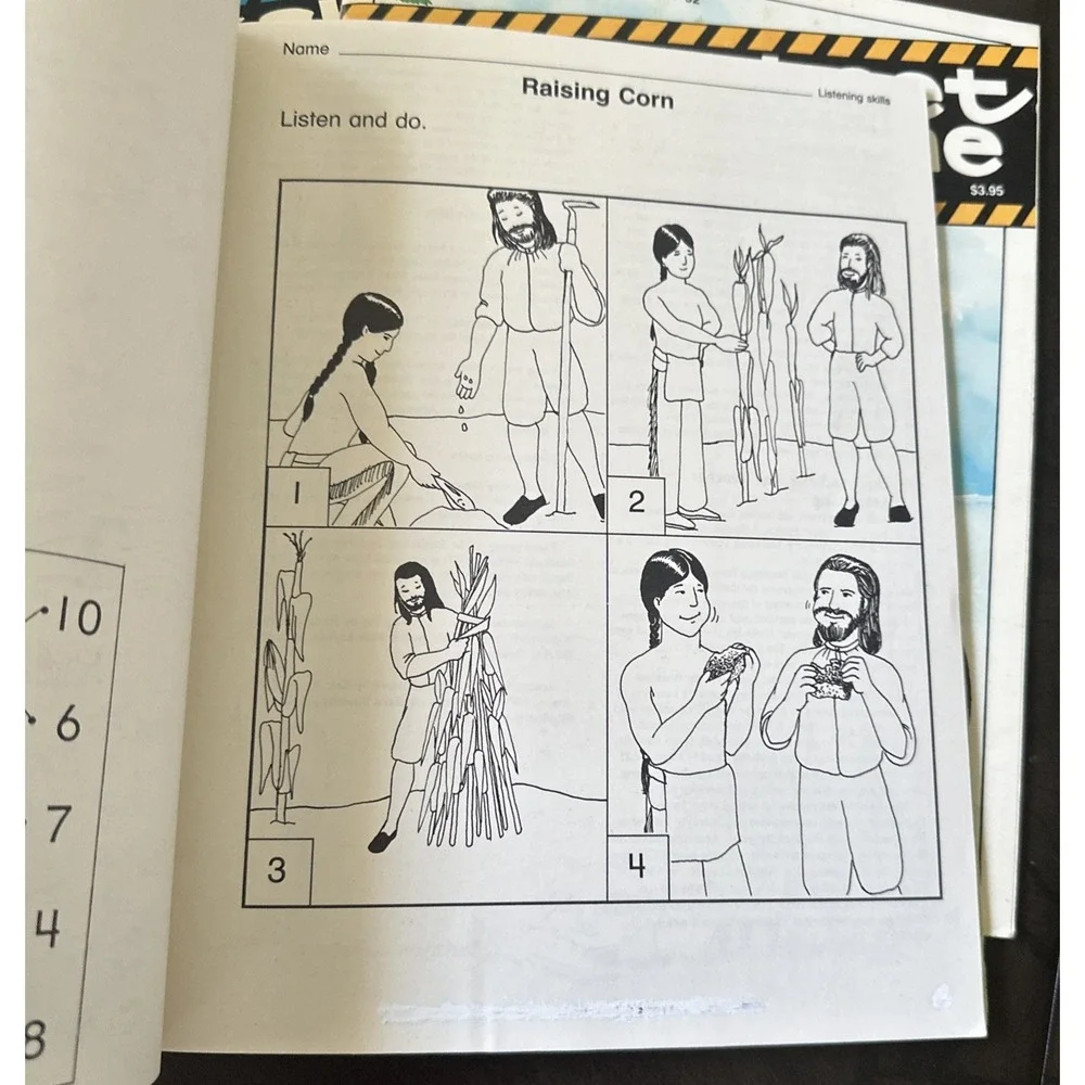 Vintage Worksheet Magazine Reproducible For Kindergarten Lot of 3 1988, 1991, 92
